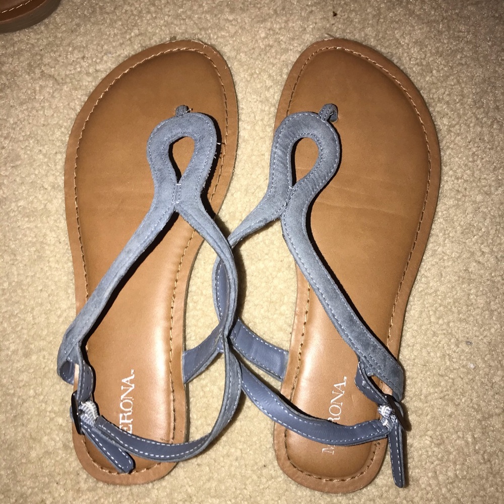 Blue sandals
